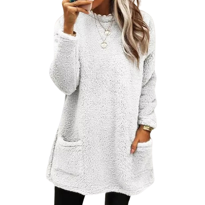 Maglione Donna Invernale Lungo Caldo Peluche Tasconi | Altivaro