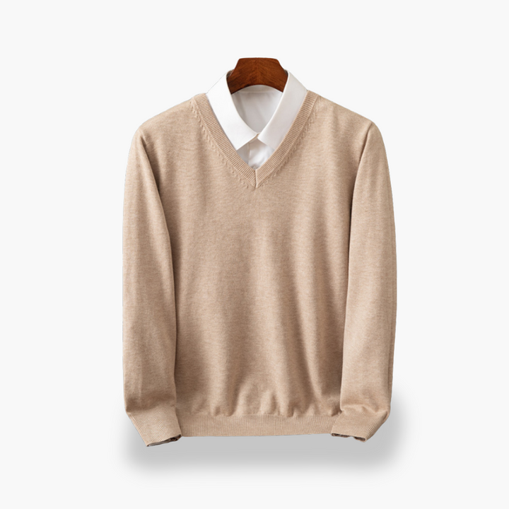 Maglione Uomo Girocollo con Colletto Camicia | Altivaro