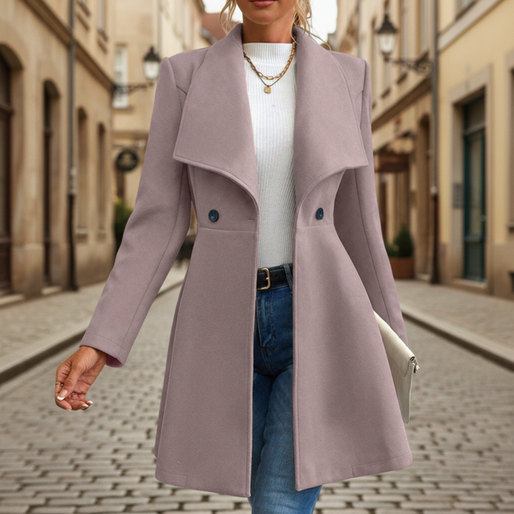 Cappotto Donna con Colletto Classico e Bottoni in Poliestere | Altivaro