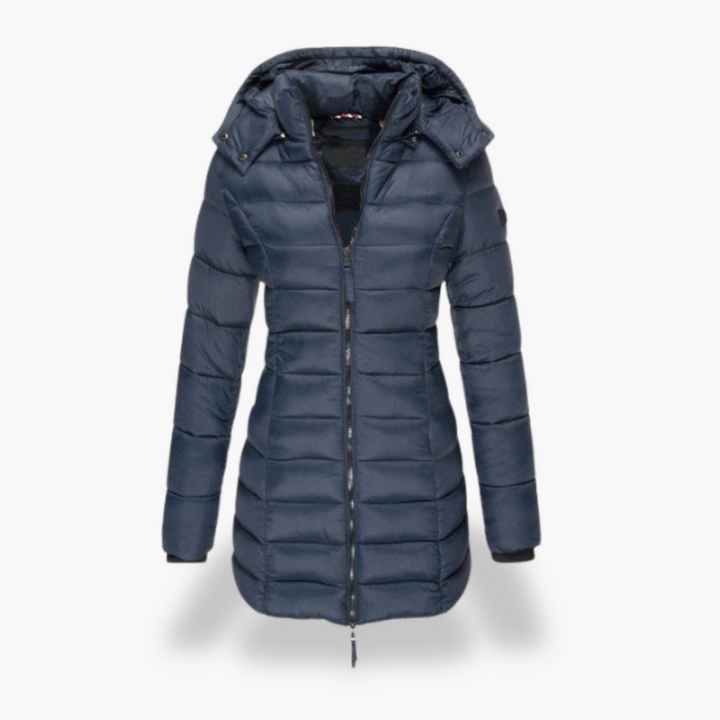 Giacca Piumino Donna Imbottita Cappuccio Nylon | Altivaro
