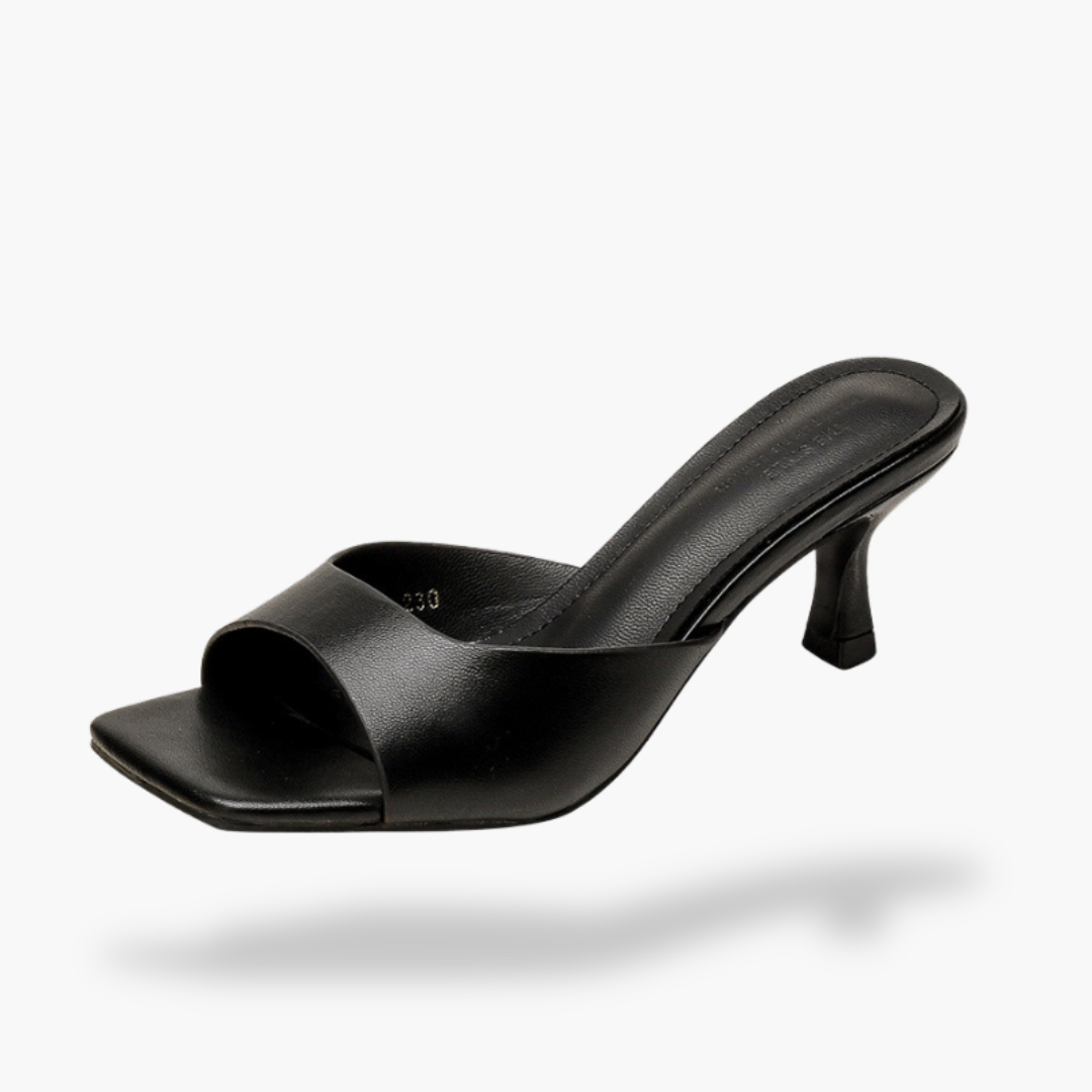 Women's Low Heel Leather Sandals | Altivaro