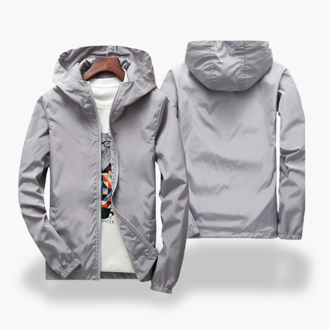 Men's Lightweight Waterproof Windbreaker Jacket with Hood | Altivaro