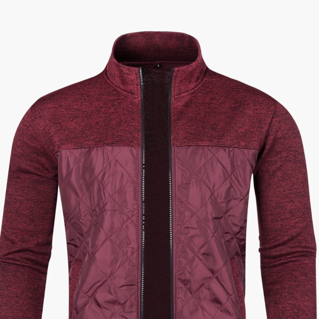 Giacca uomo con zip, in tessuto misto | Altivaro