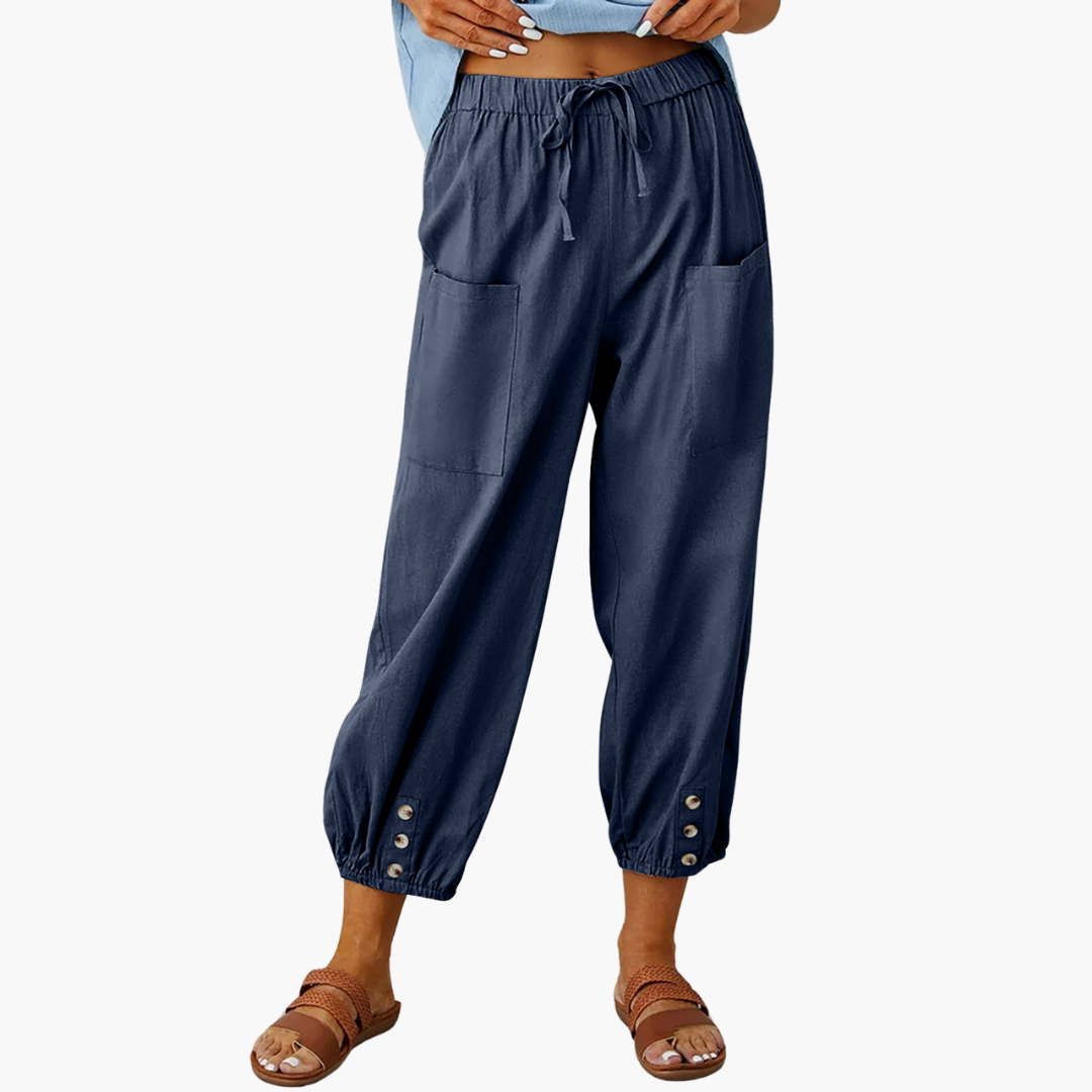 Pantaloni Estivi Lino Coulisse Casual | Altivaro-Altivaro