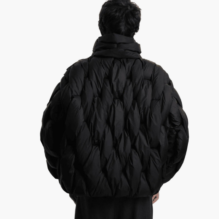 Men's winter down jacket with high collar | Altivaro