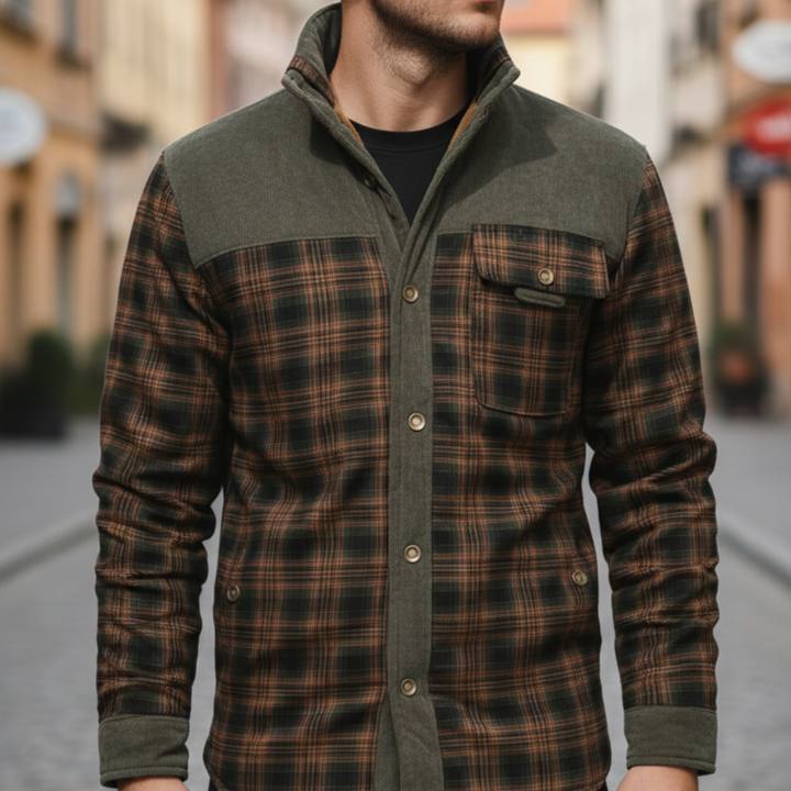 Camicia Uomo Flanella Bottoni Casual | Altivaro