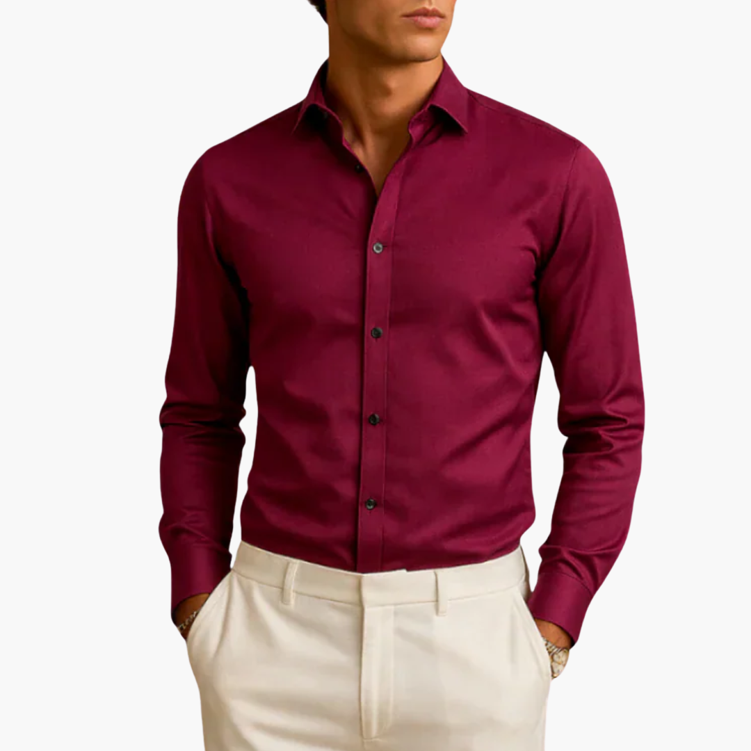 Camicia Uomo con Bottoni Neri | Altivaro