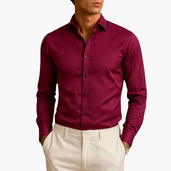 Camicia Uomo con Bottoni Neri | Altivaro