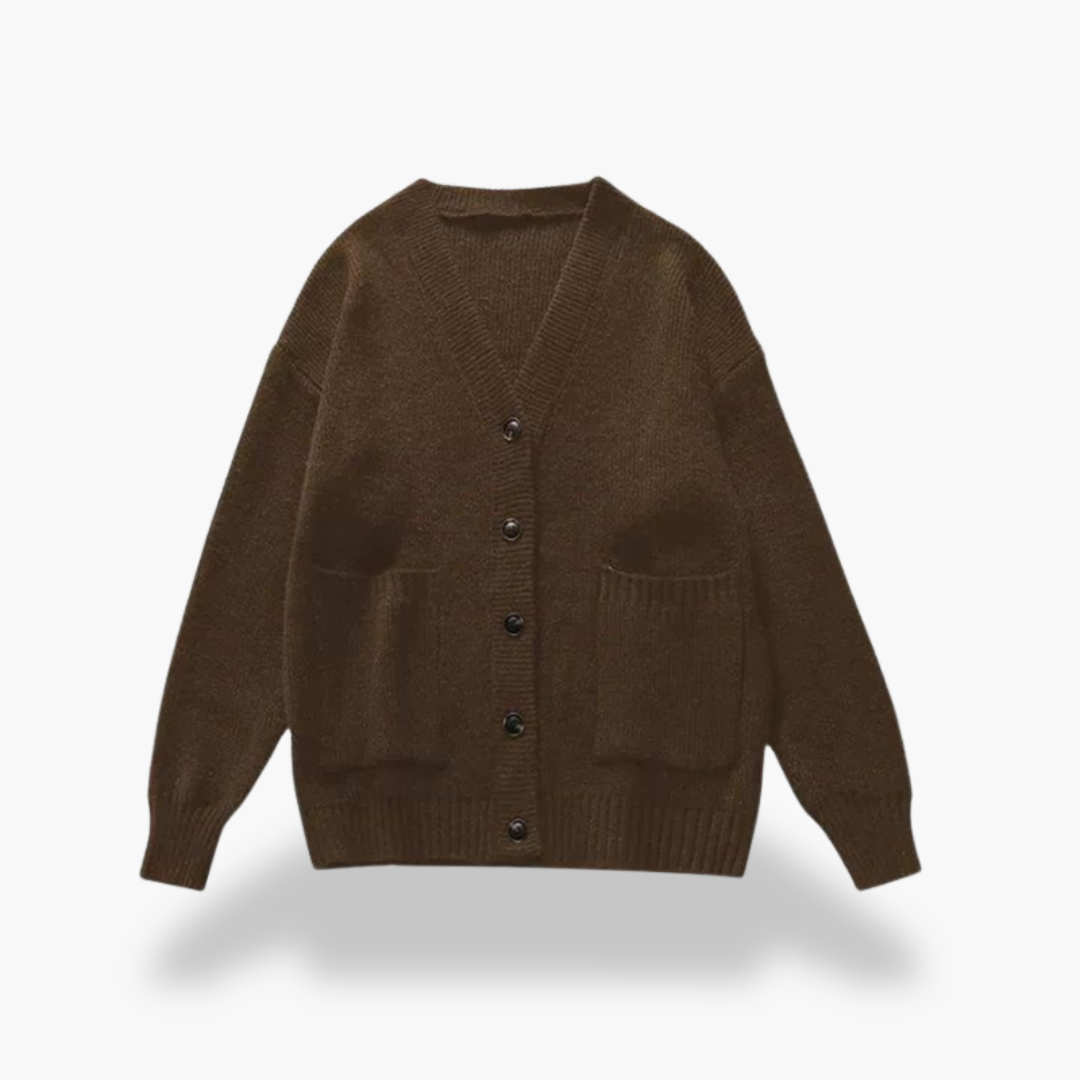 Cardigan Donna Oversize Lungo Maglia | Altivaro