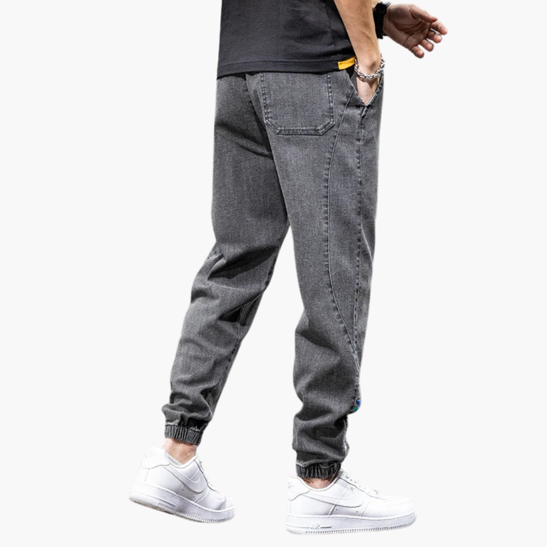 Jeans Jogger Uomo in Denim Elasticizzati Casual con Coulisse | Altivaro