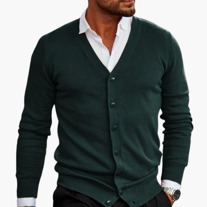Uomo Cardigan con Bottoni | Altivaro