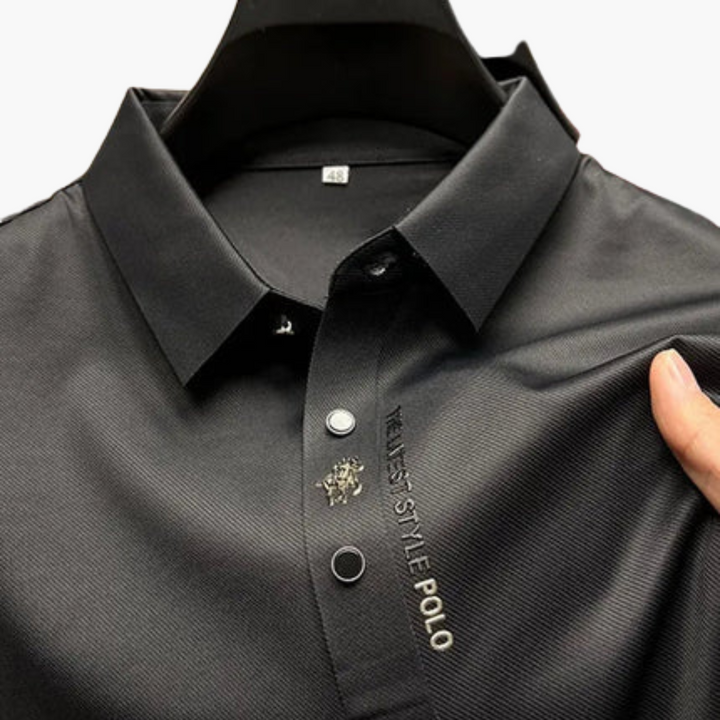 Polo Uomo Traspirante Slim Fit in Tessuto Tecnico | Altivaro