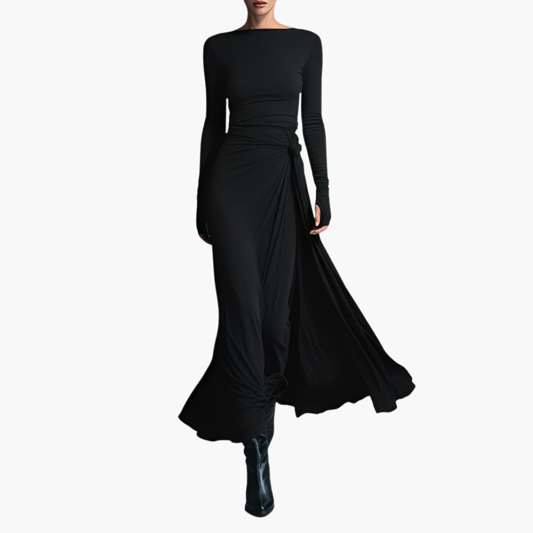 Abito Donna Lungo Drappeggiato Elegante | Altivaro