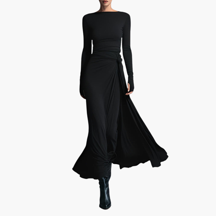 Abito Donna Lungo Drappeggiato Elegante | Altivaro