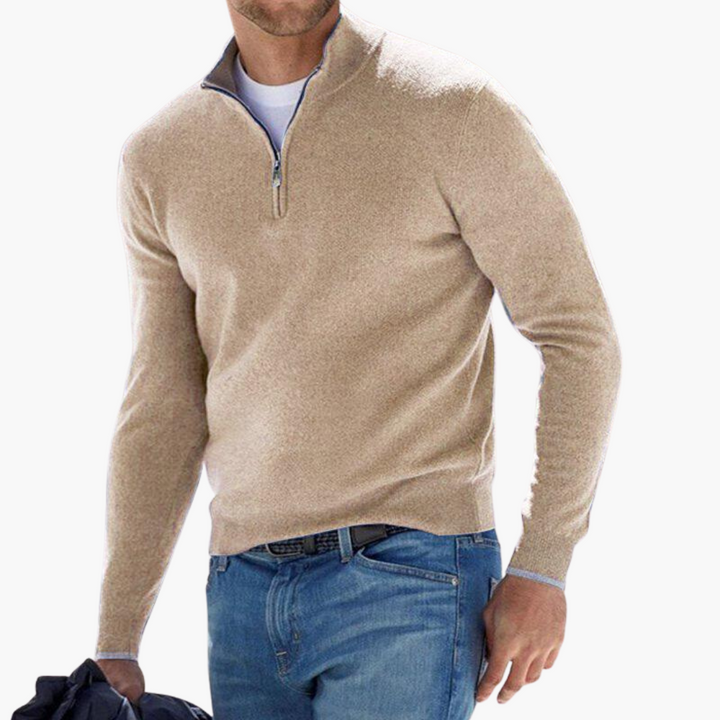 Maglione Uomo Mezza Zip Maniche Lunghe | Altivaro