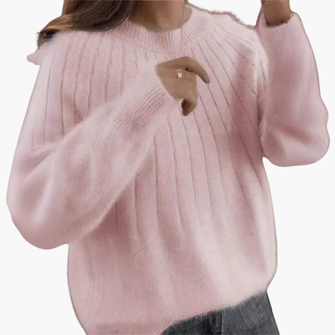 Maglione Donna con Maniche Lunghe e Righe Verticali | Altivaro
