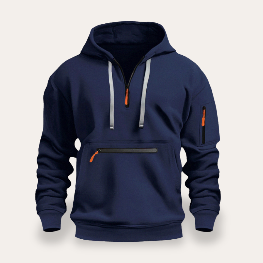 Men's Bomber Casual Jacket Pockets Ribbed Sporty | Altivaro