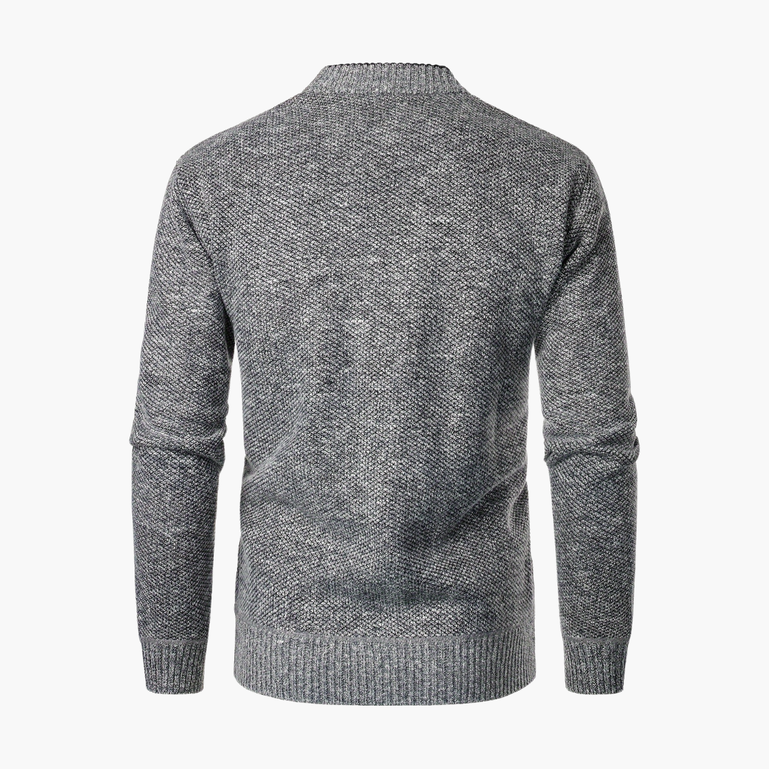 Cardigan uomo in tessuto misto, con bottoni e tasche | Altivaro
