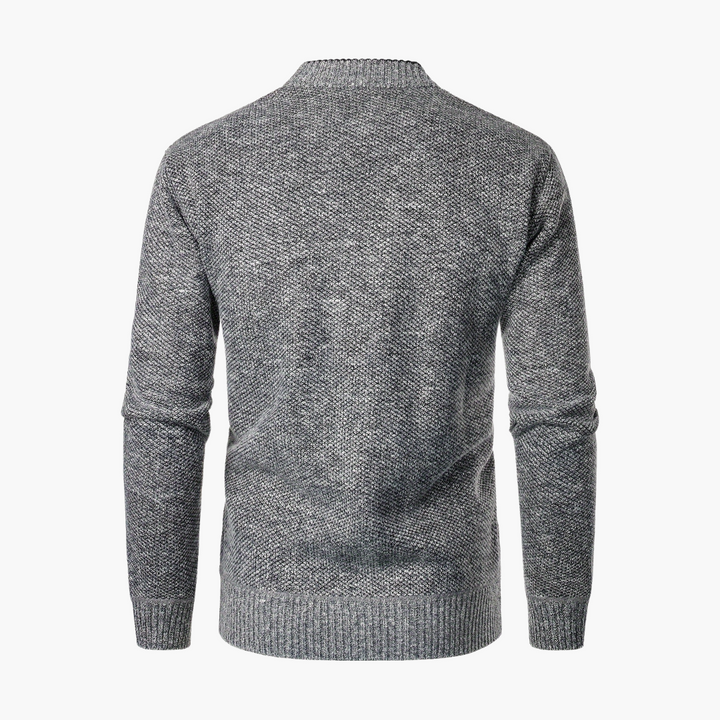 Cardigan uomo in tessuto misto, con bottoni e tasche | Altivaro