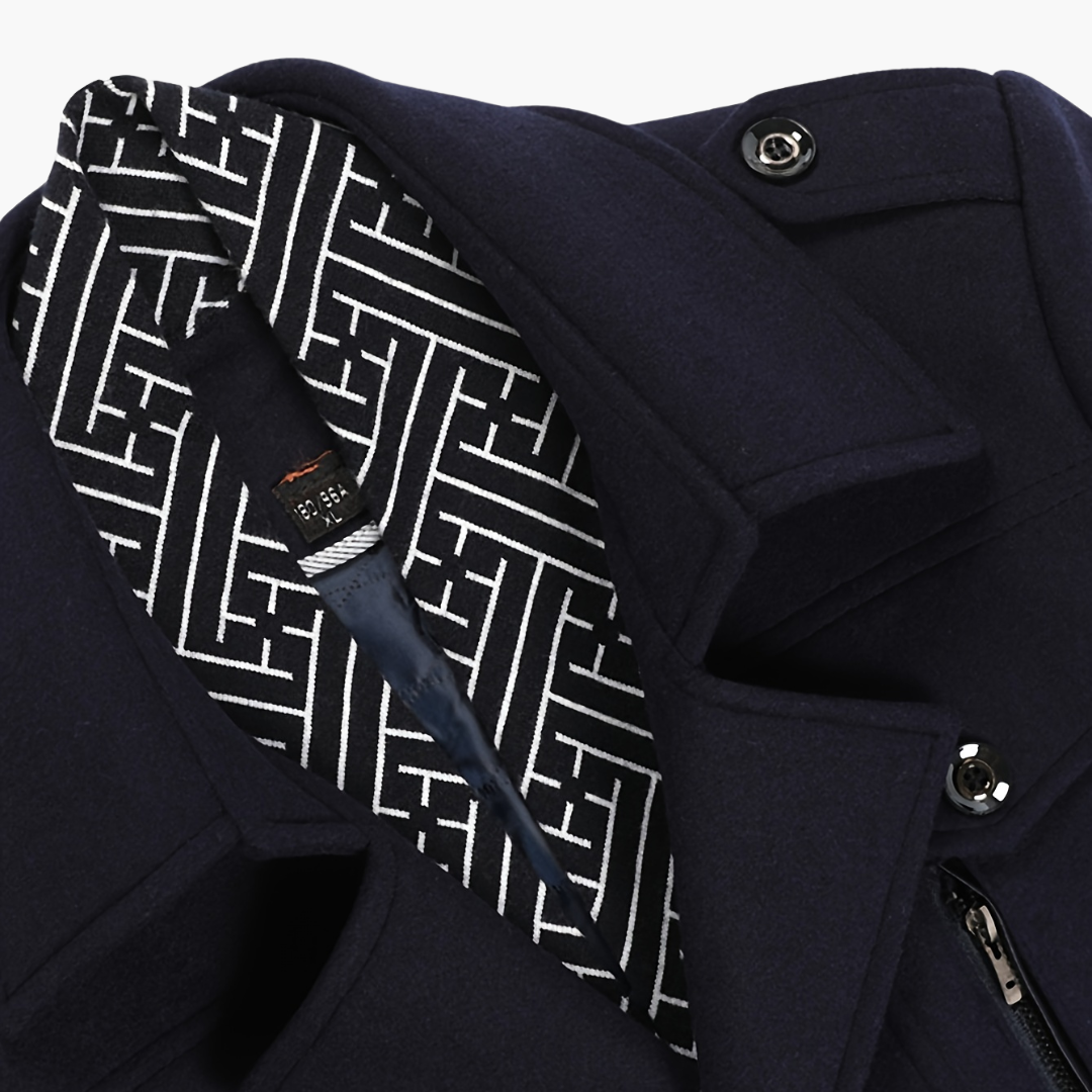 Cappotto Uomo con Bottoni e Dettagli | Altivaro