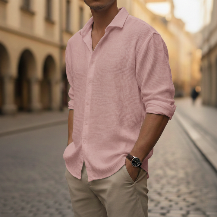 Camicia Uomo Lino Maniche Lunghe | Altivaro