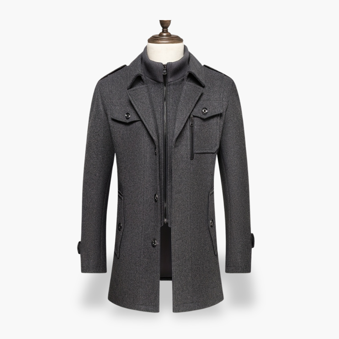 Giacca Uomo con Dettagli Zip e Tasche | Altivaro