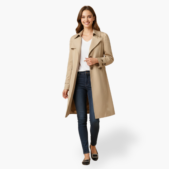 Trench Coat Donna con Bottoni Frontali | Altivaro