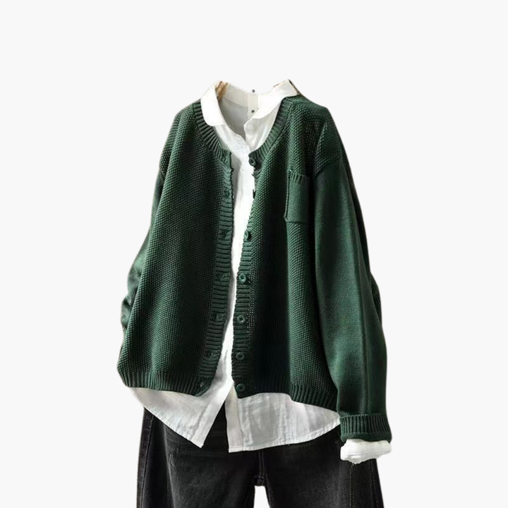 Women's Knit Cardigan with Buttons | Altivaro