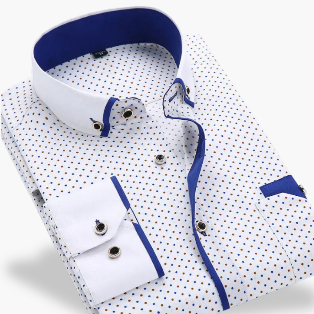 Men's Slim Fit Polka Dot Shirt | Altivaro