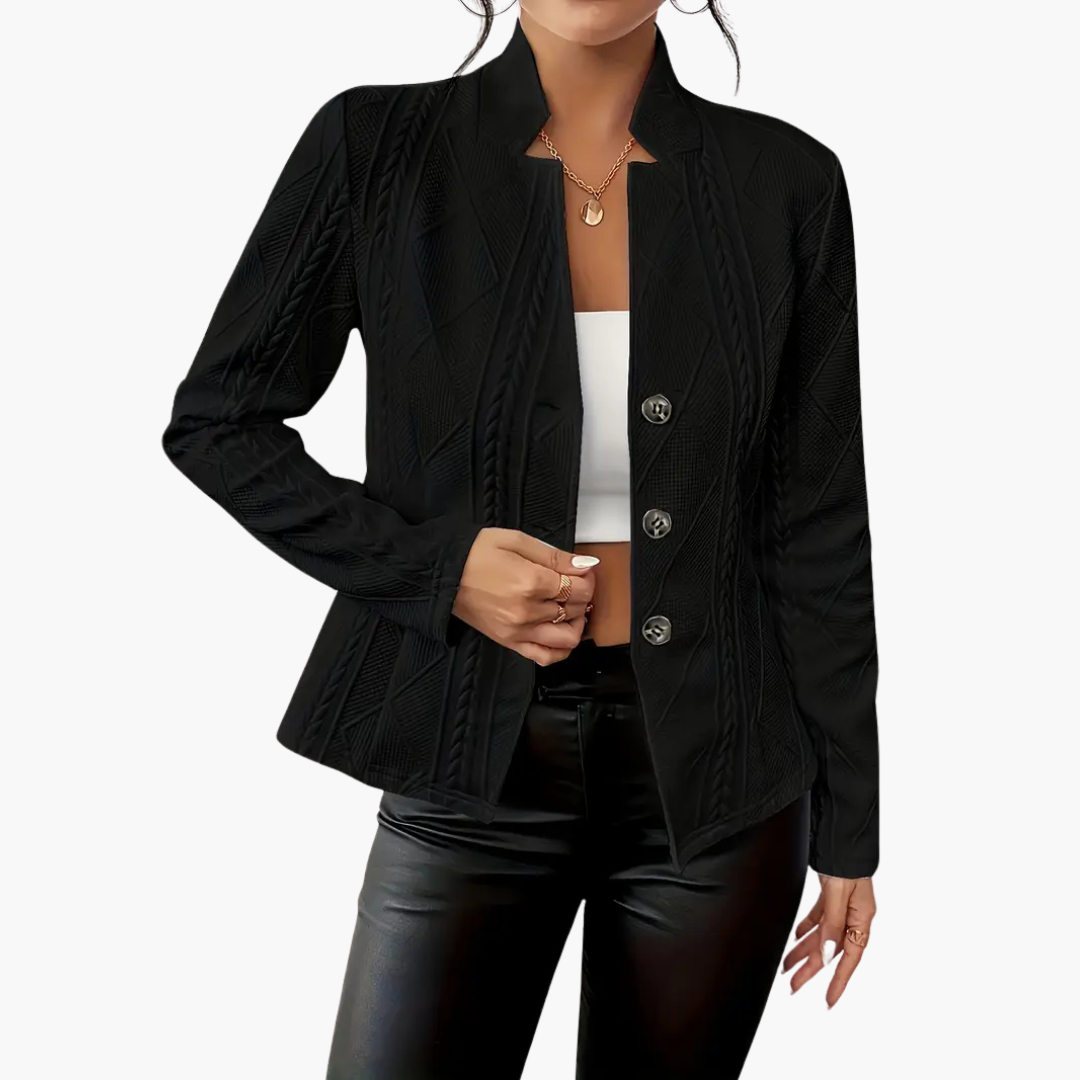 Lightweight Knit Jacket with Buttons for Women | Altivaro