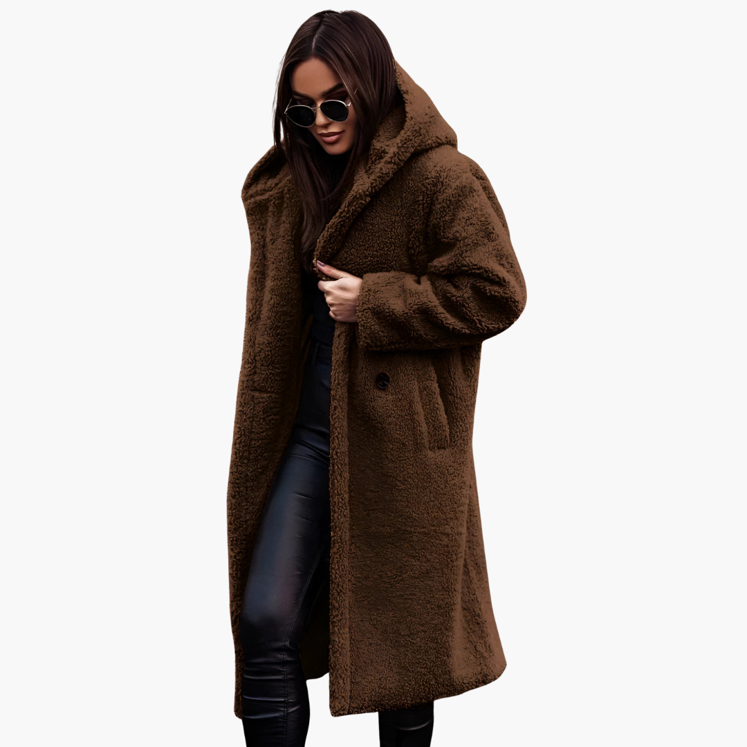 Cappotto Teddy Bear Oversize da Donna | Altivaro