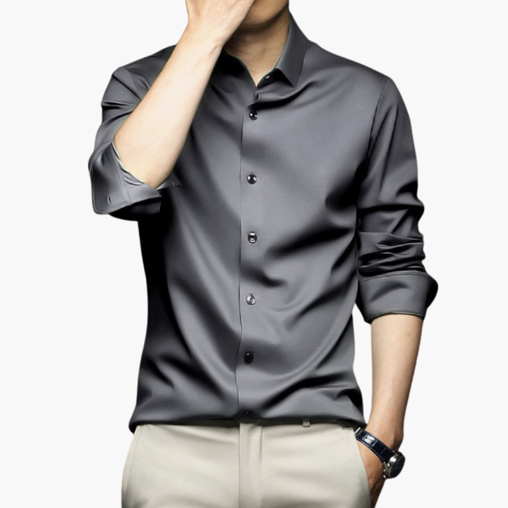 Camicia Elegante Uomo in Raso Slim Fit | Altivaro
