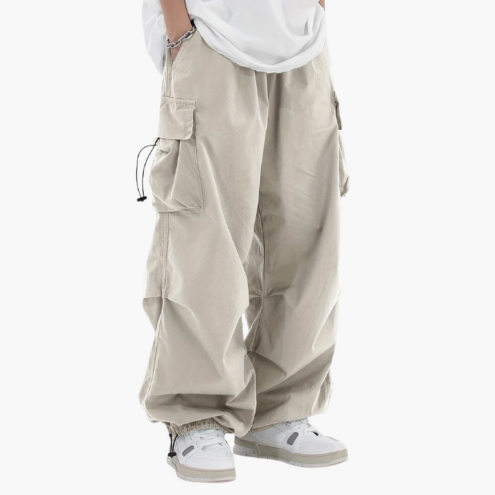 Wide Cargo Pants Men Streetwear Casual | Altivaro