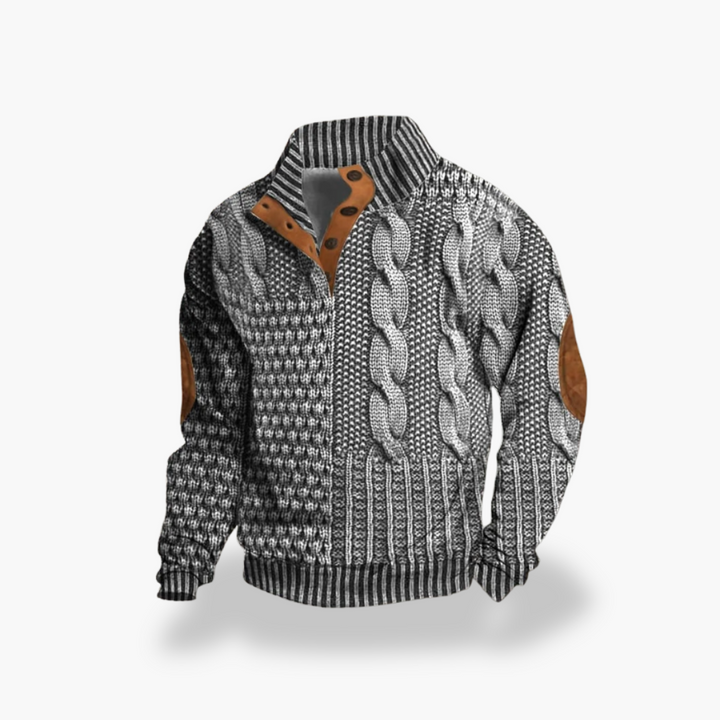 Giacca Uomo in Maglia con Dettagli | Altivaro
