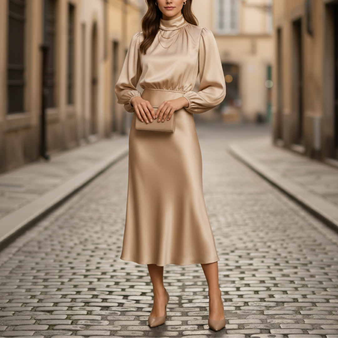 Abito Donna Midi Maniche Lunghe | Altivaro