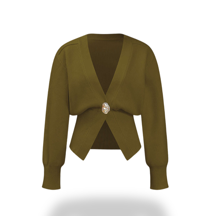 Cardigan Donna con Chiusura Decorativa a Maglia Fine | Altivaro