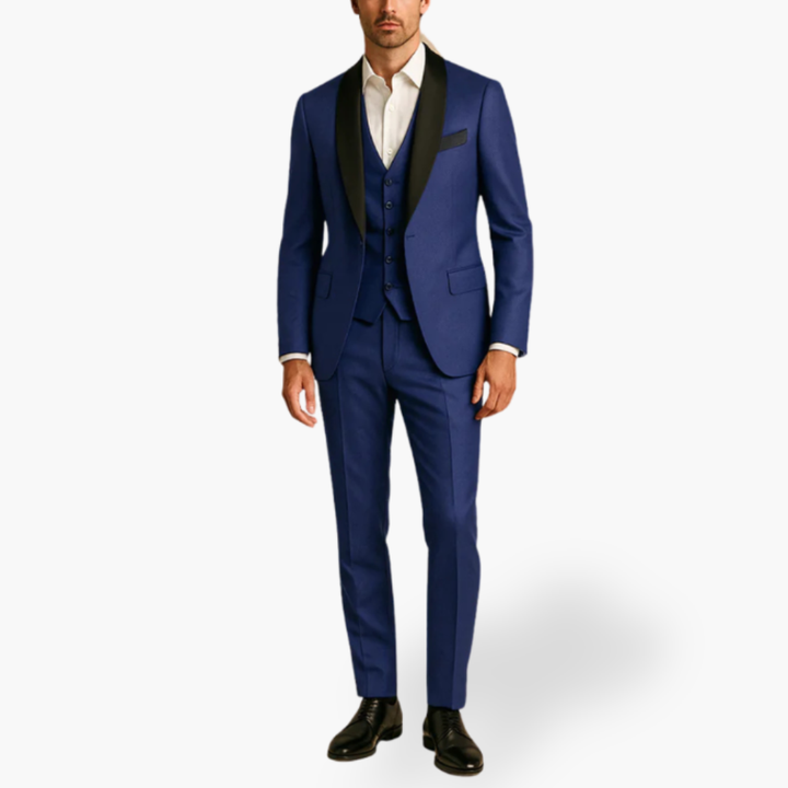 Completo da Uomo con Giacca, Gilet e Dettagli in Raso | Altivaro