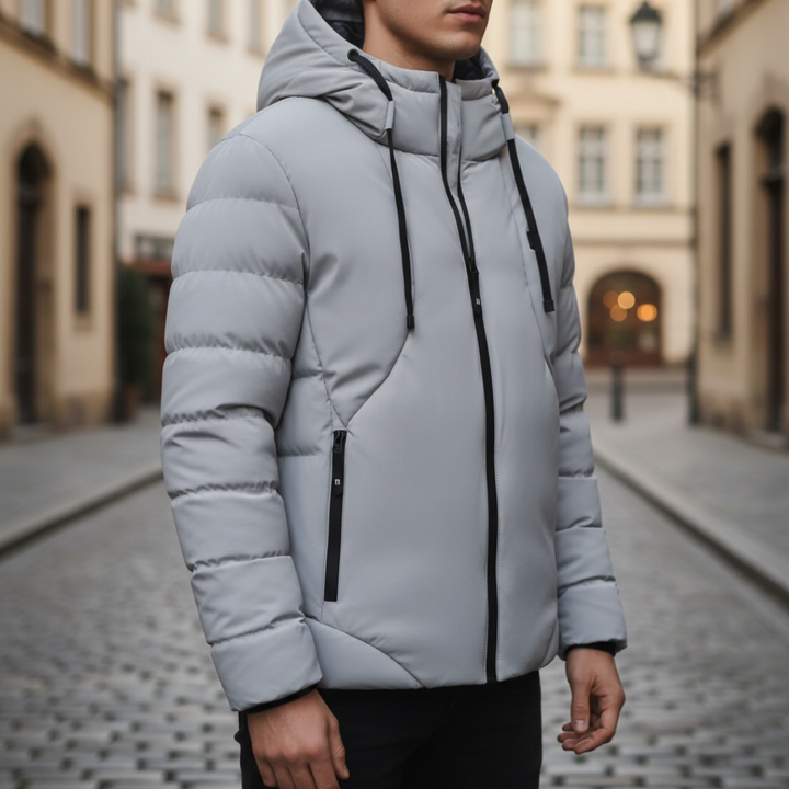 Herren Daunenjacke Wasserdicht Thermisch Mit Kapuze | Altivaro