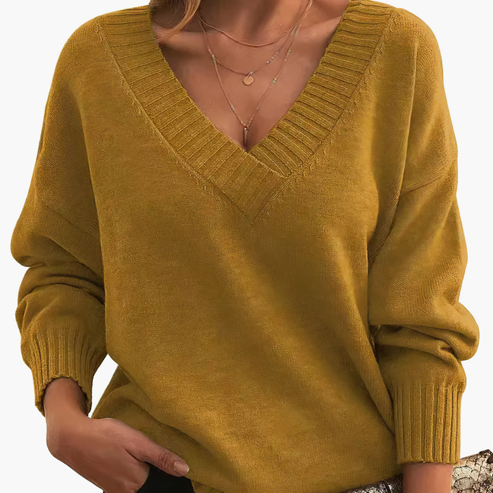 Maglione Donna Viscosa Collo a V | Altivaro
