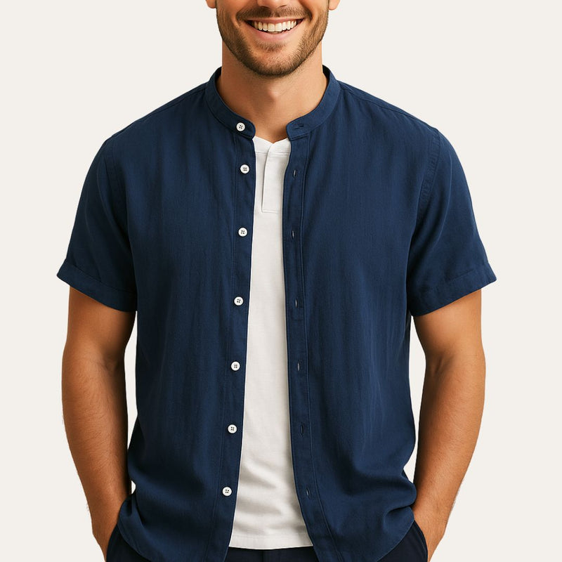 Camicia Lino Uomo Manica Corta | Altivaro-Altivaro