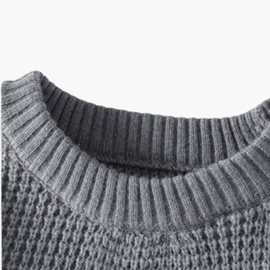 Maglione Uomo in Cotone con Collo Alto | Altivaro