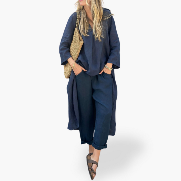 Camicia e Pantaloni in Lino Donna | Altivaro
