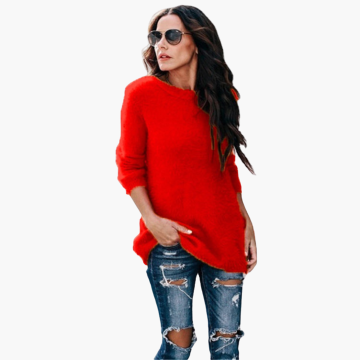 Maglione Donna Morbido Lavorato a Maglia con Maniche Lunghe | Altivaro
