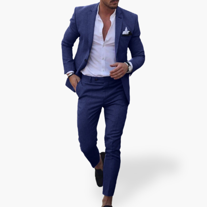 Elegant Men's Trousers with Pleats and Buttons | Altivaro