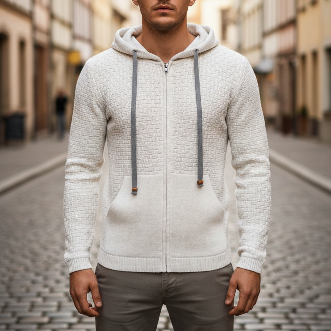 Herren Kapuzen-Sweatshirt mit Reißverschluss Polyester | Altivaro