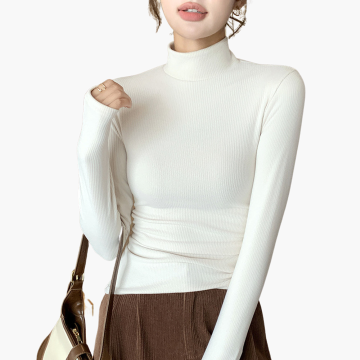 Maglione Girocollo Donna in Tessuto Elasticizzato a Maniche Lunghe | Altivaro