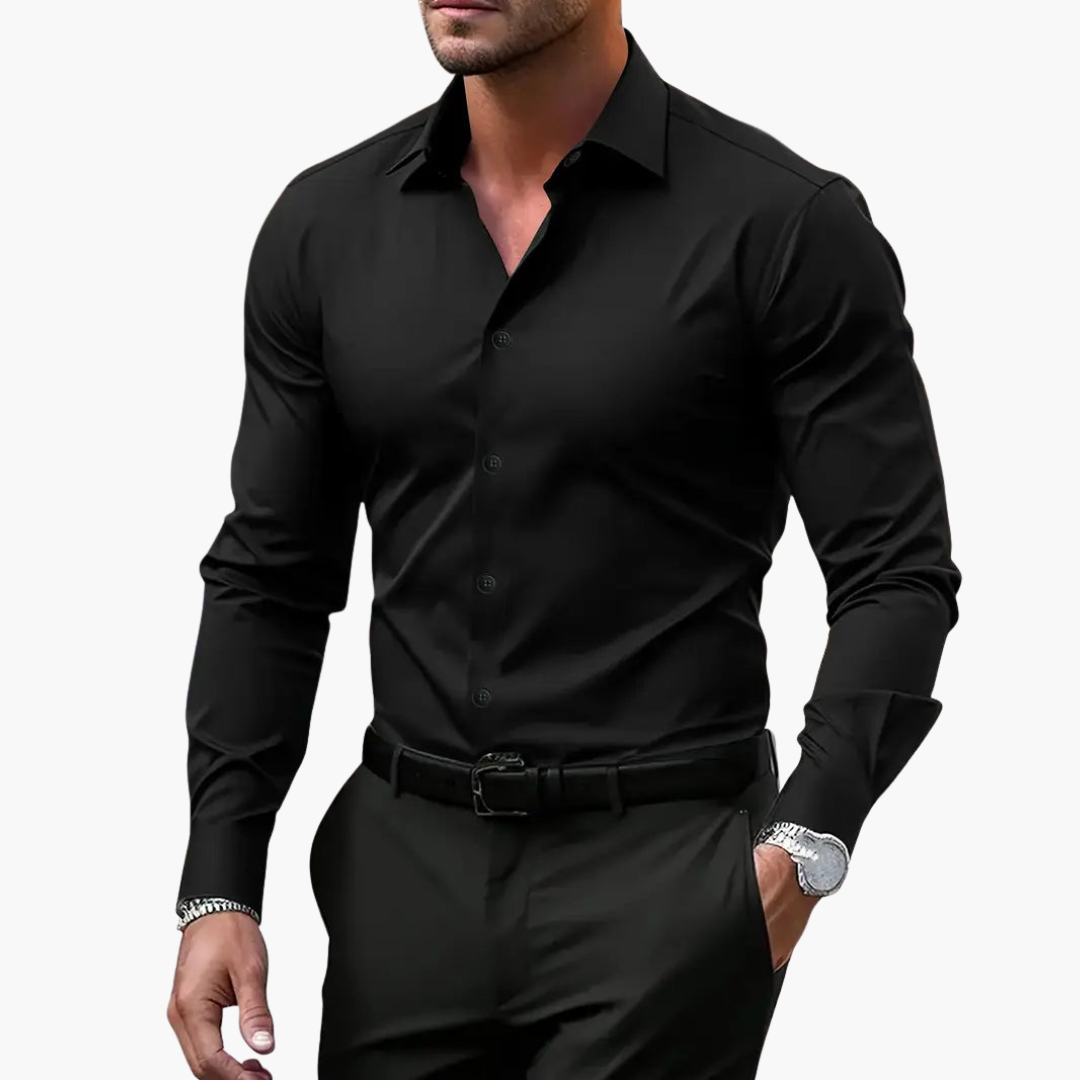 Camicia Uomo Slim Fit Elegante Maniche Lunghe | Altivaro