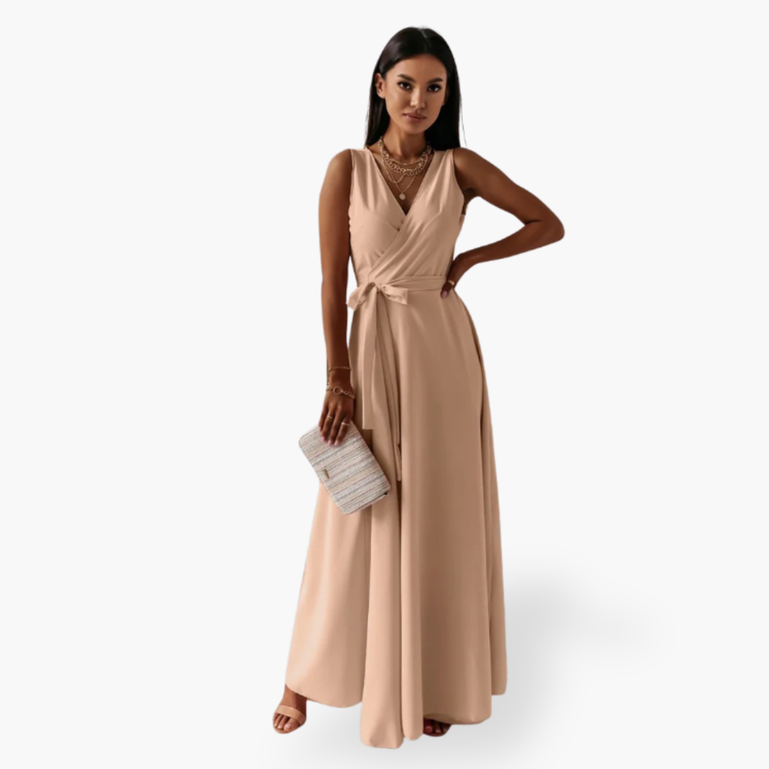 Abito lungo elegante senza maniche da donna | Altivaro