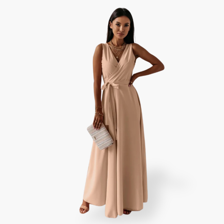 Abito lungo elegante senza maniche da donna | Altivaro