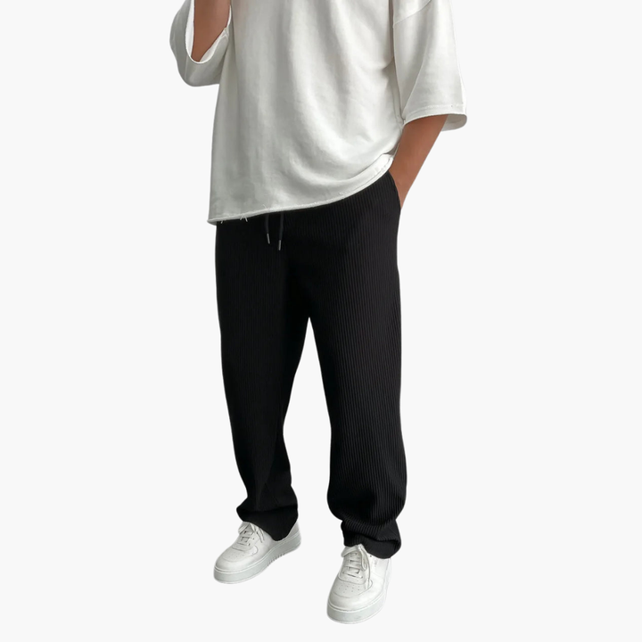 Pantaloni Uomo Plissettati Casual Morbidi Vita Elastica | Altivaro-Altivaro